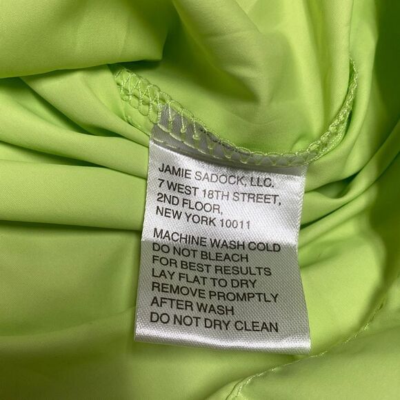 Jamie Sadock Lime Green Light Weight Jacket Size Large NWT - Picture 5 of 6